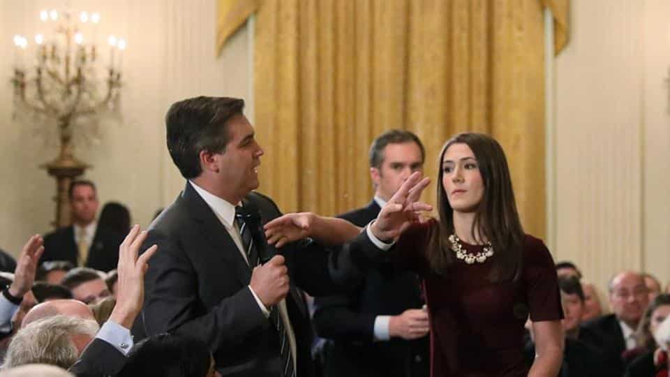 The Trump administration has again targeted White House press credentials for CNN reporter Jim Acosta.